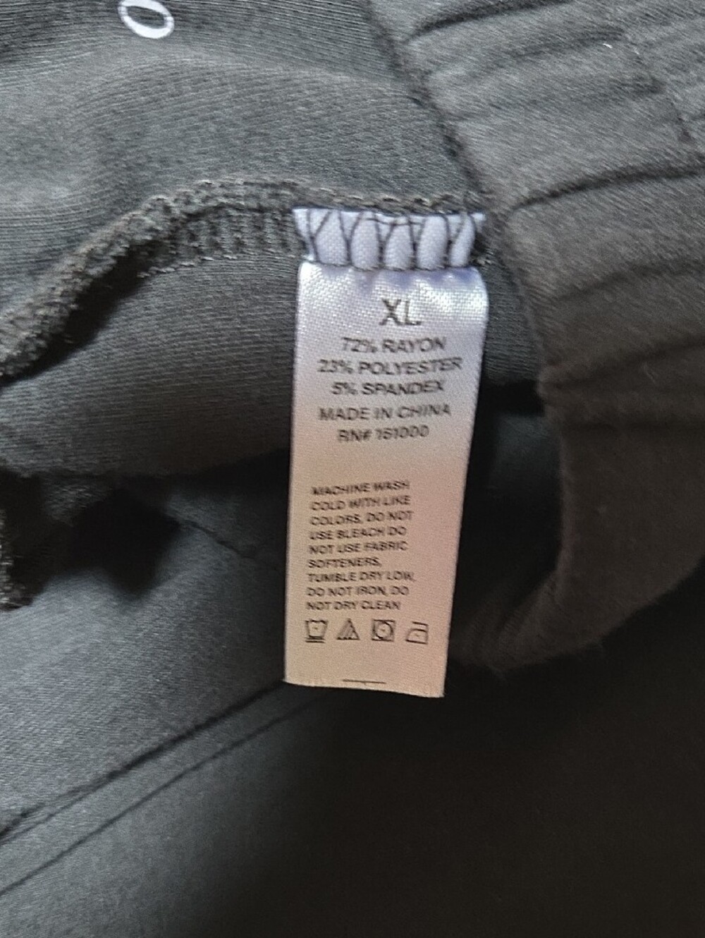 Classic Black Women's Jogger Pants with Drawstring Waist - Picture 5 of 5